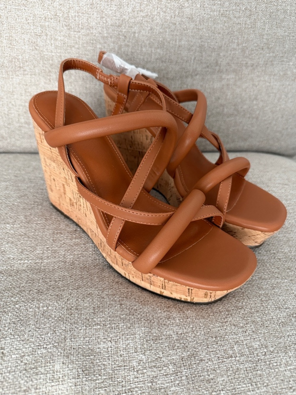 NEW! Womens Platform Wedge Sandals Cork Slingback Wedges